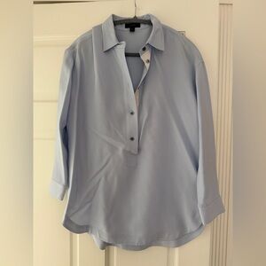 J. Crew Soft Blue Knit Top